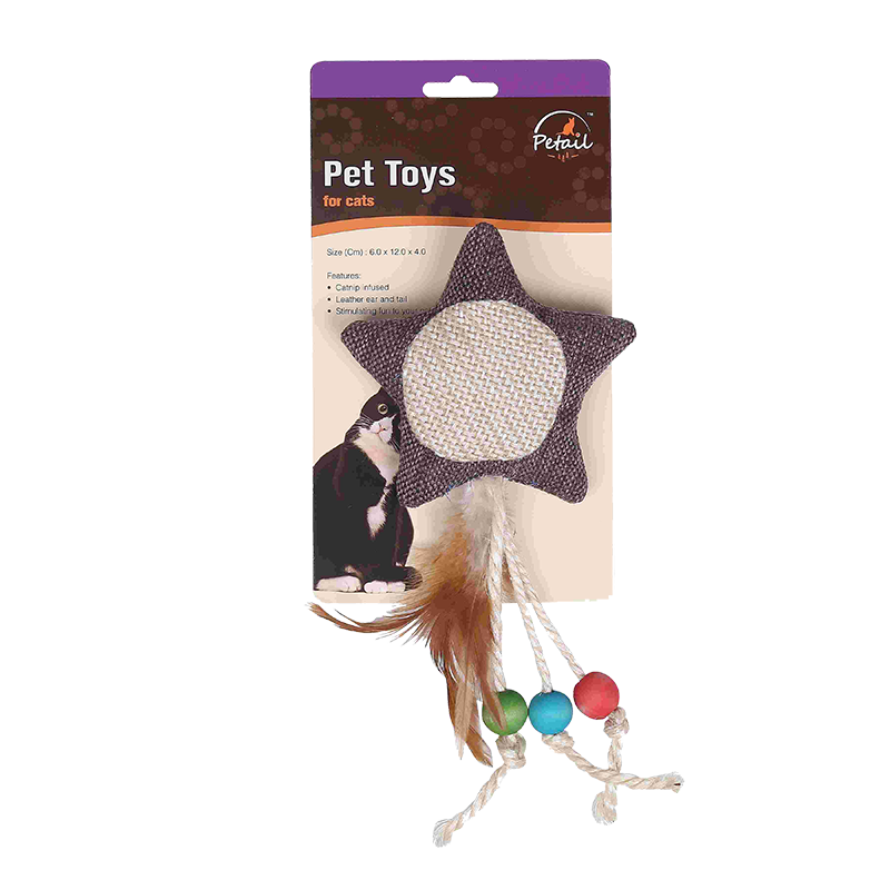 Juguete para gatos con forma de estrella