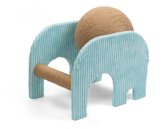 Catver de gato de forma de elefante azul